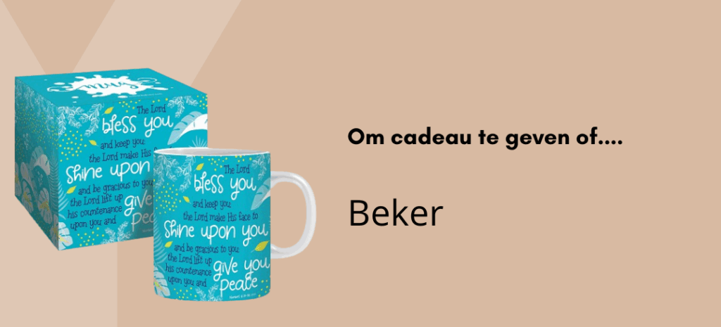bekers met bemoedigende tekst